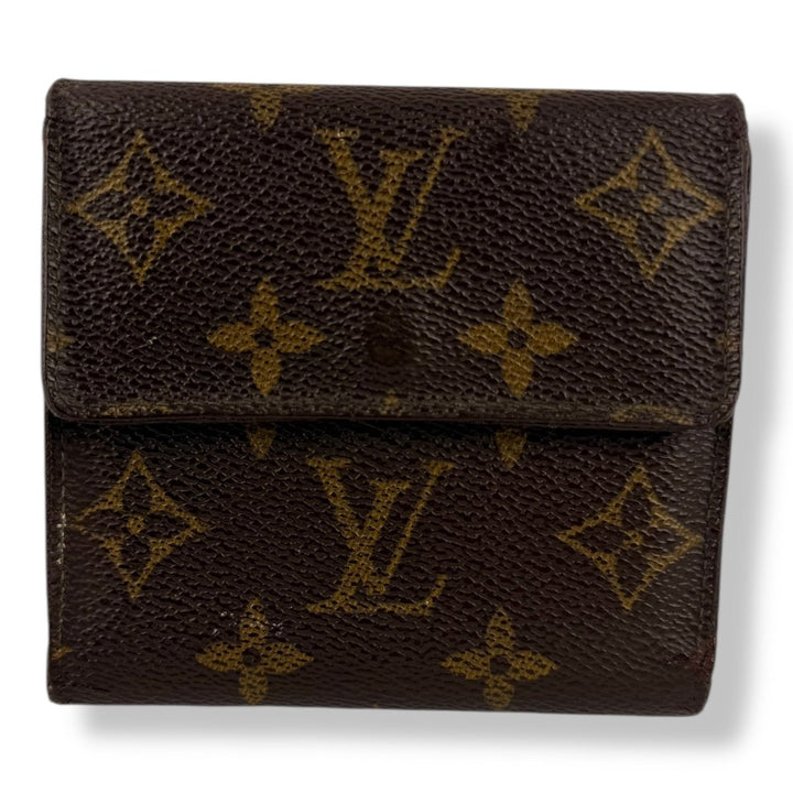 Louis Vuitton Vintage Brown Monogram Compact Bifold Wallet Purse - Lux Central