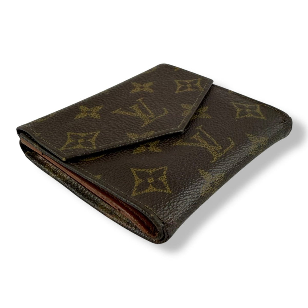 Louis Vuitton Vintage Brown Monogram Compact Bifold Wallet Purse - Lux Central