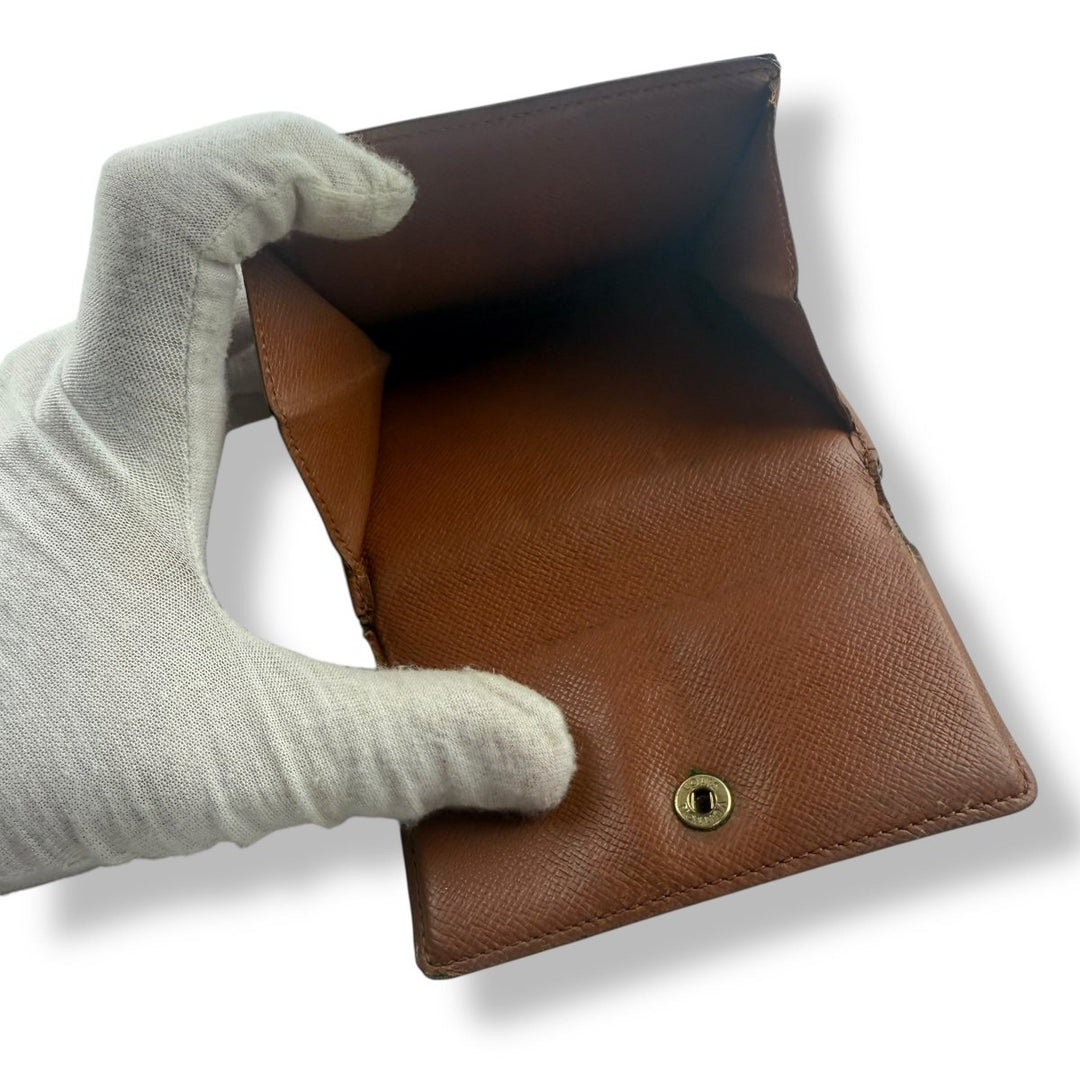 Louis Vuitton Vintage Brown Monogram Compact Bifold Wallet Purse - Lux Central