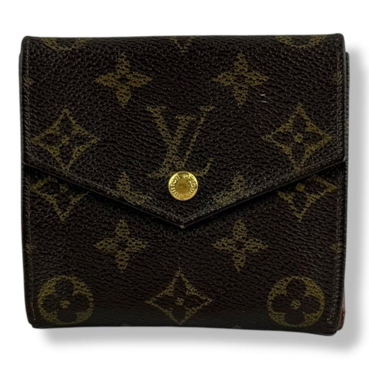 Louis Vuitton Vintage Brown Monogram Compact Bifold Wallet Purse - Lux Central