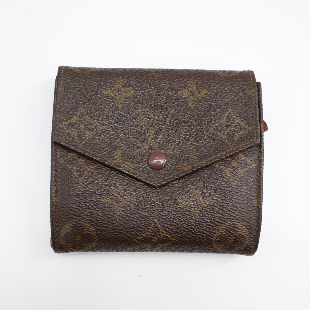 Louis Vuitton Vintage Brown Monogram Compact Bifold Wallet Purse - Lux Central