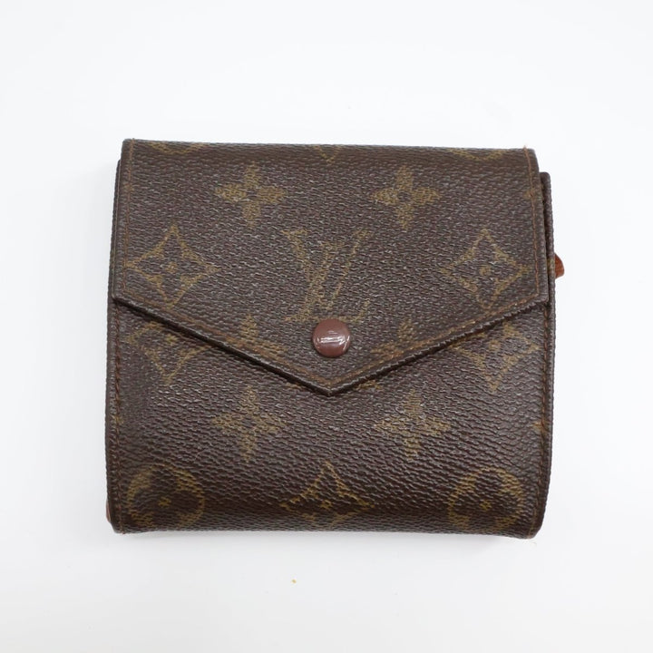 Louis Vuitton Vintage Brown Monogram Compact Bifold Wallet Purse - Lux Central