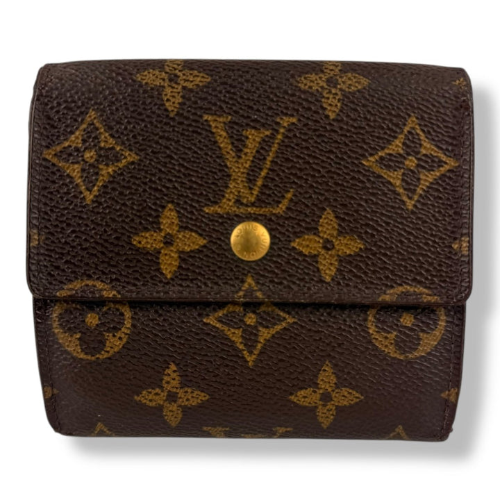 Louis Vuitton Vintage Brown Monogram Compact Bifold Wallet Purse - Lux Central