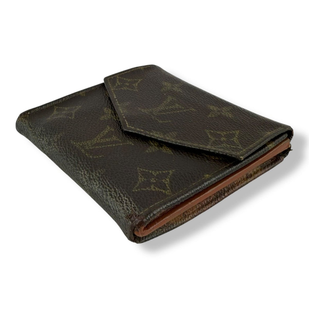 Louis Vuitton Vintage Brown Monogram Compact Bifold Wallet Purse - Lux Central