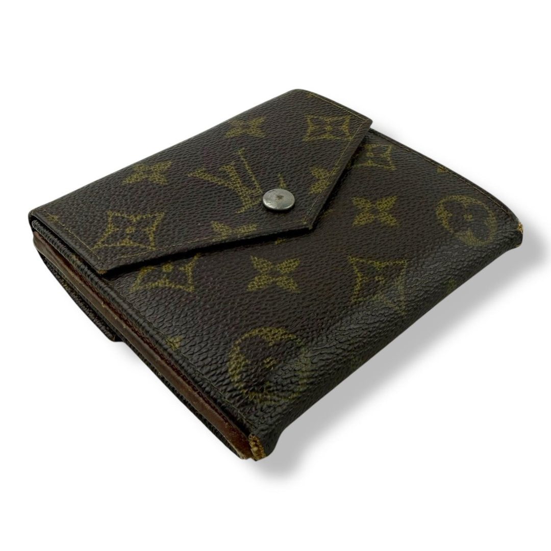 Louis Vuitton Vintage Brown Monogram Compact Bifold Wallet Purse - Lux Central