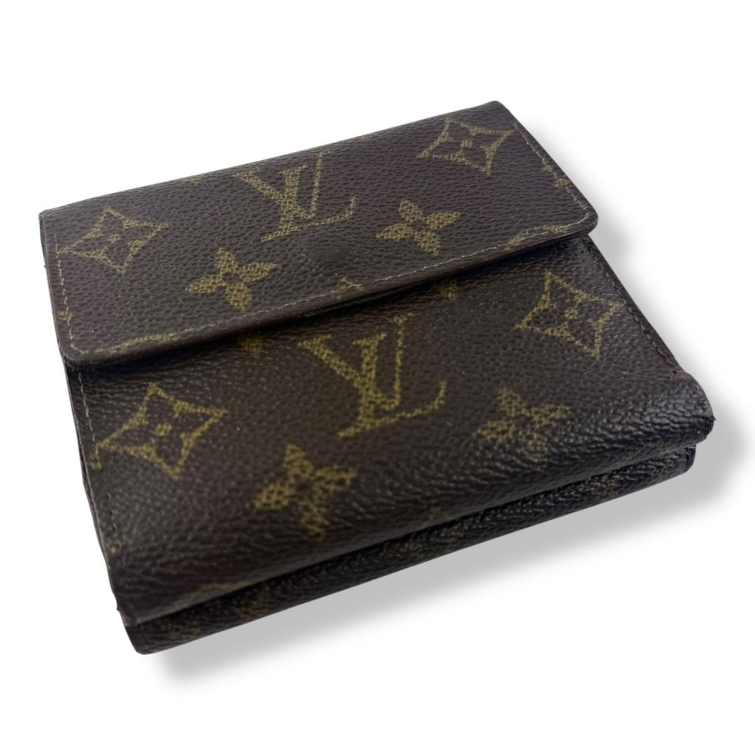 Louis Vuitton Vintage Brown Monogram Compact Bifold Wallet Purse - Lux Central