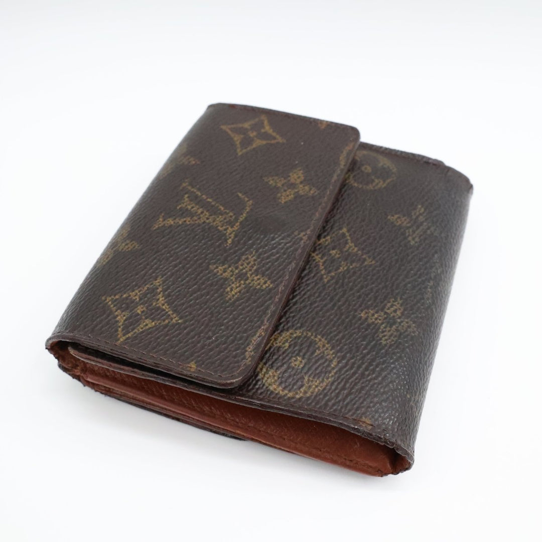 Louis Vuitton Vintage Brown Monogram Compact Bifold Wallet Purse Fair/Good Condition - Lux Central