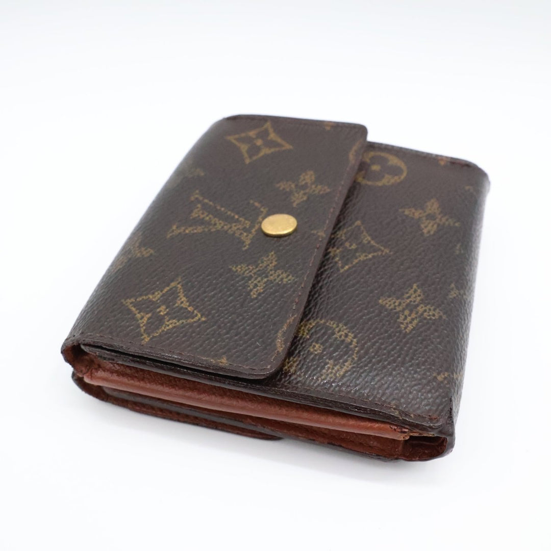 Louis Vuitton Vintage Brown Monogram Compact Bifold Wallet Purse Fair/Good Condition - Lux Central