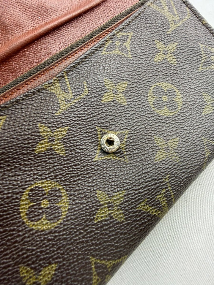 Louis Vuitton Vintage Brown Monogram Long Femme Wallet - Lux Central