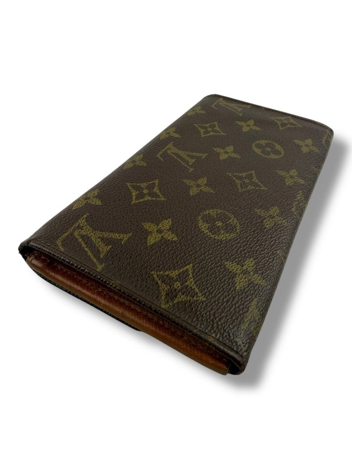 Louis Vuitton Vintage Brown Monogram Long Femme Wallet - Lux Central