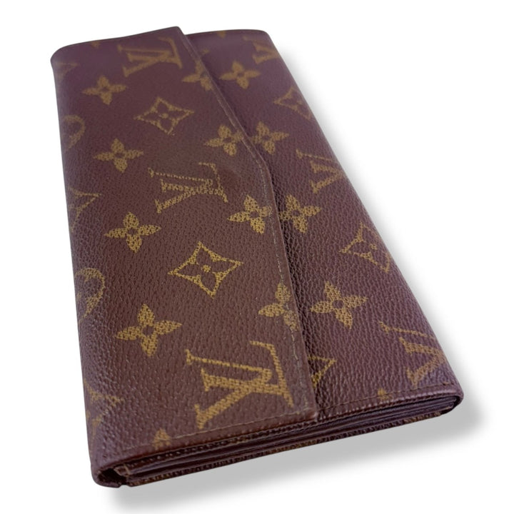 Louis Vuitton Vintage Brown Monogram Long Femme Wallet - Lux Central
