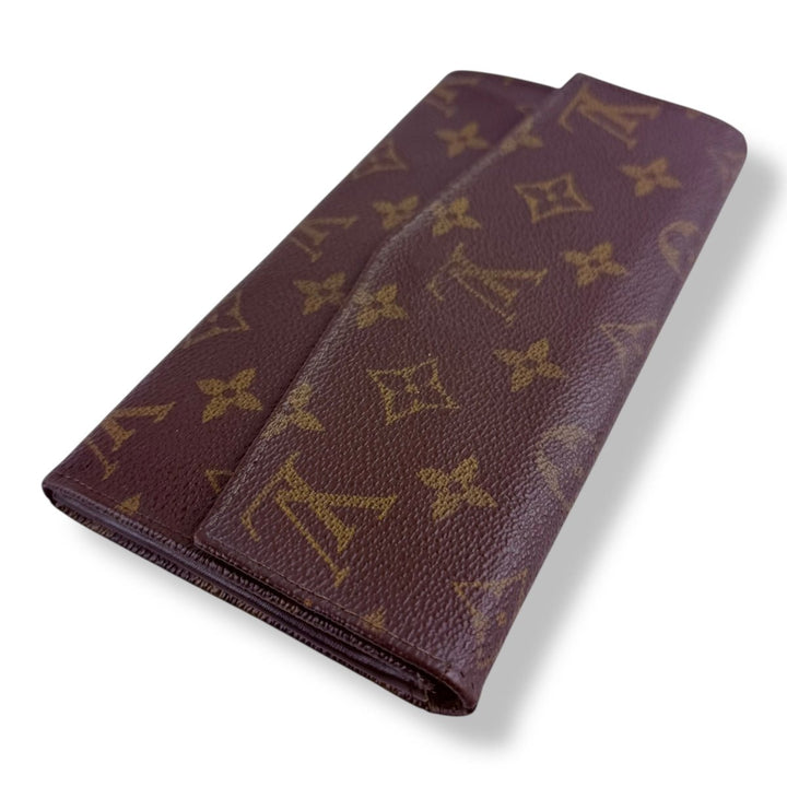 Louis Vuitton Vintage Brown Monogram Long Femme Wallet - Lux Central