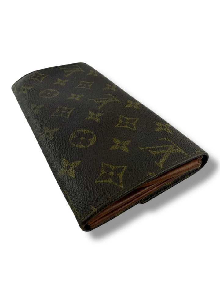 Louis Vuitton Vintage Brown Monogram Long Femme Wallet - Lux Central