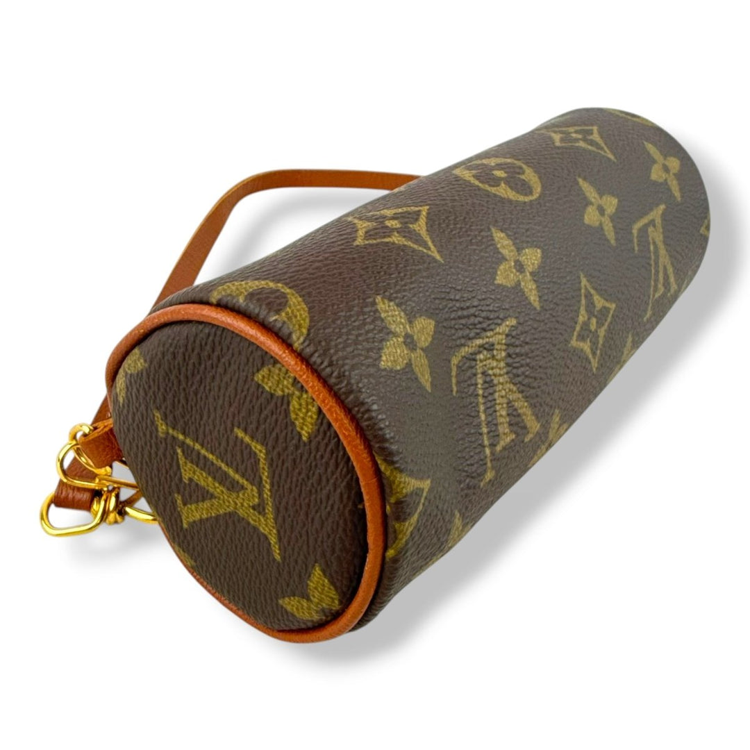 Louis Vuitton Vintage Brown Monogram Mini Papillon Pouch - Lux Central