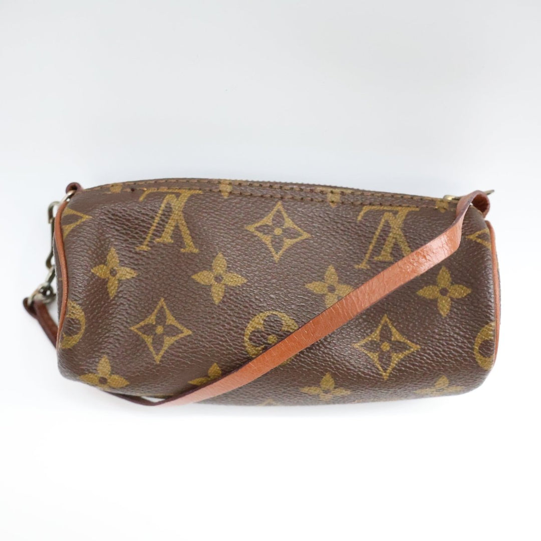 Louis Vuitton Vintage Brown Monogram Mini Papillon Pouch - Lux Central
