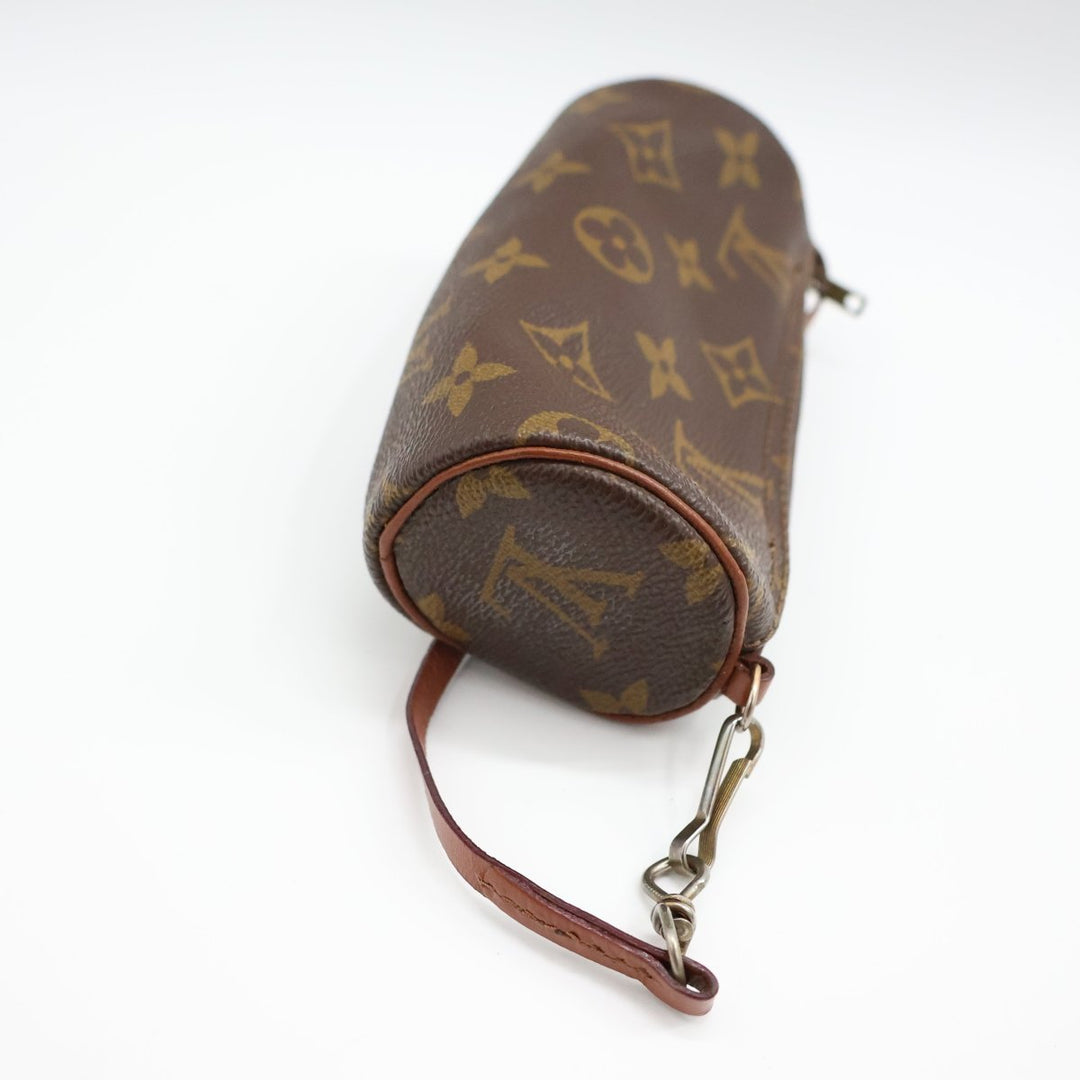 Louis Vuitton Vintage Brown Monogram Mini Papillon Pouch - Lux Central