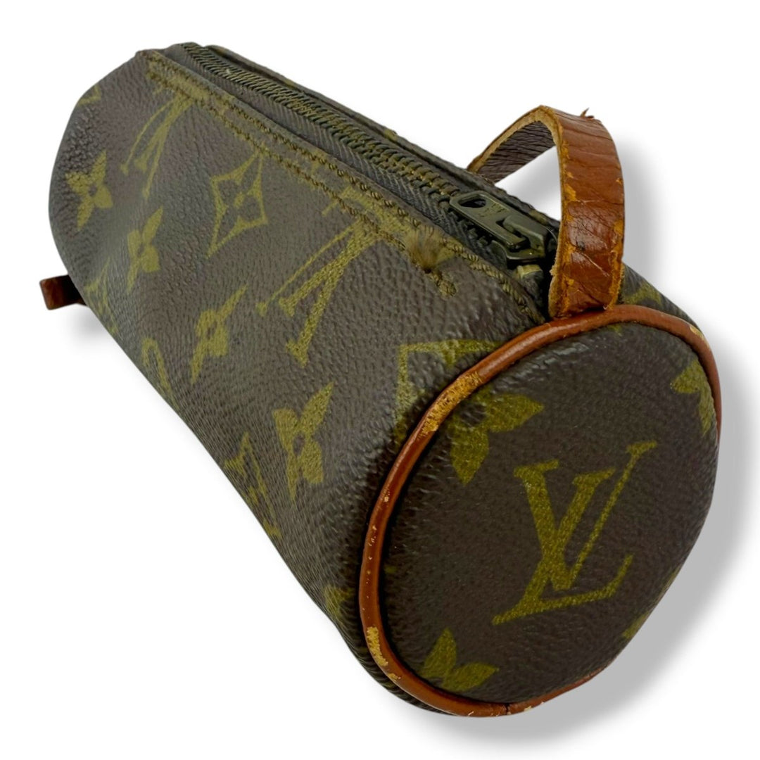 Louis Vuitton Vintage Brown Monogram Mini Papillon Pouch - Lux Central