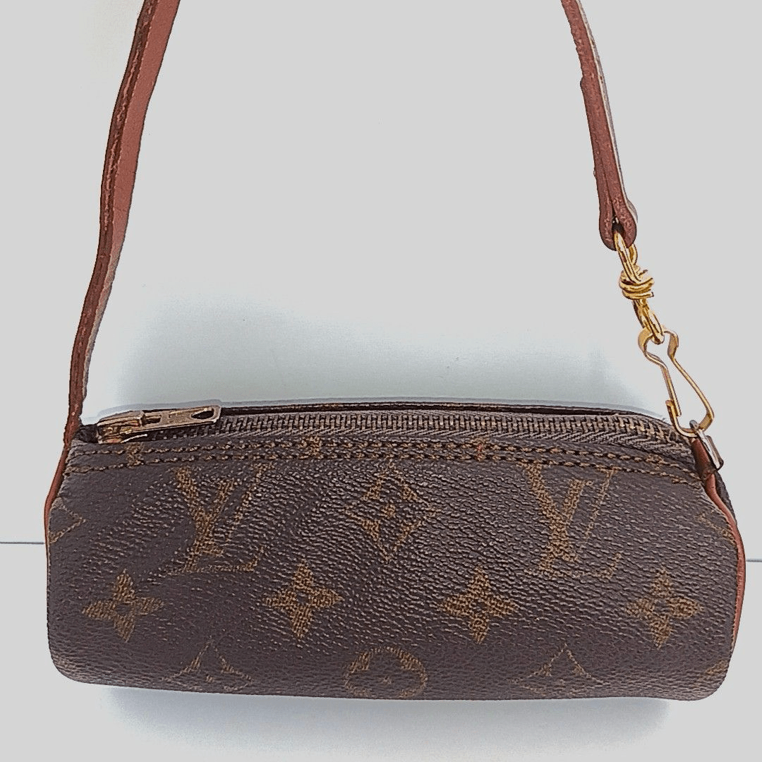 Louis Vuitton Vintage Brown Monogram Mini Papillon Pouch - Lux Central