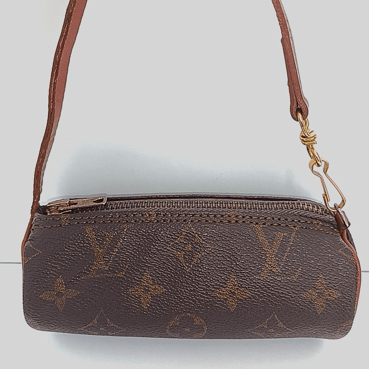 Louis Vuitton Vintage Brown Monogram Mini Papillon Pouch - Lux Central