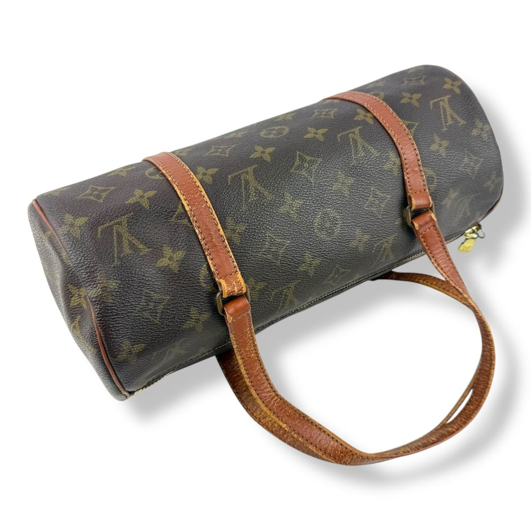 Louis Vuitton Vintage Brown Monogram Papillon 26 Handbag - Lux Central