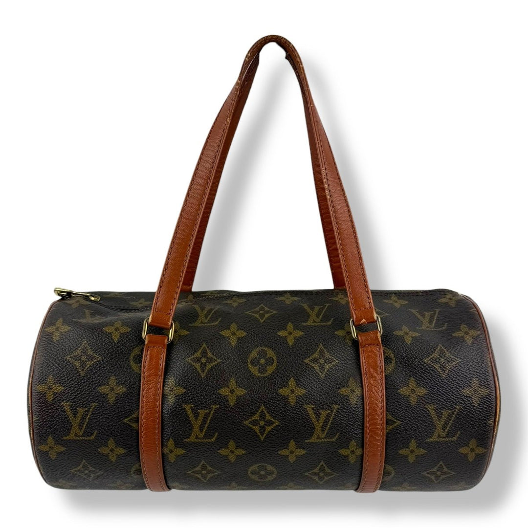 Louis Vuitton Vintage Brown Monogram Papillon 30 Handbag - Lux Central