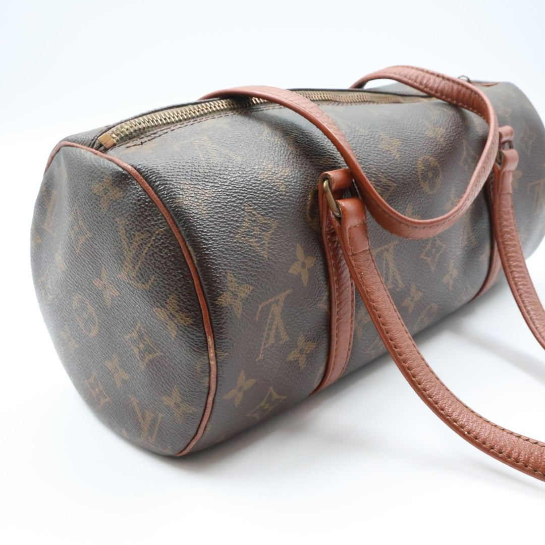 Louis Vuitton Vintage Brown Monogram Papillon 30 Handbag - Lux Central