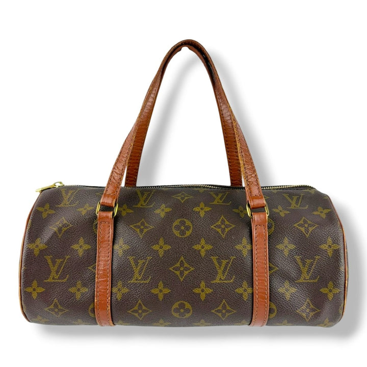 Louis Vuitton Vintage Brown Monogram Papillon 30 Handbag - Lux Central