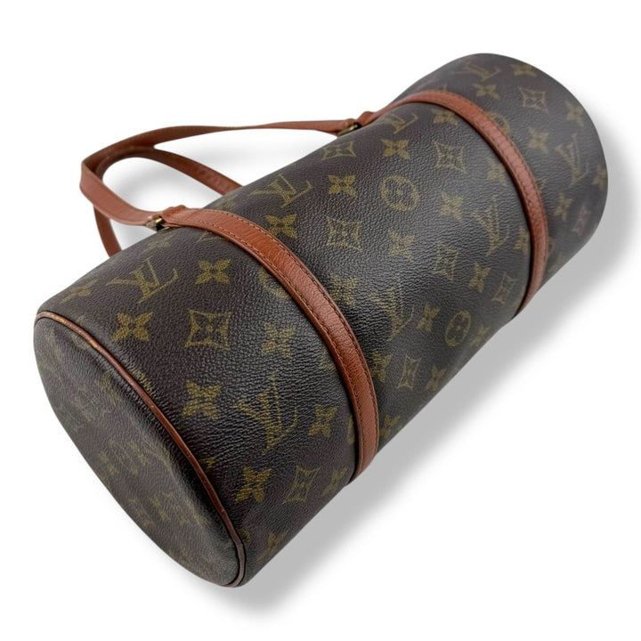 Louis Vuitton Vintage Brown Monogram Papillon 30 Handbag - Lux Central