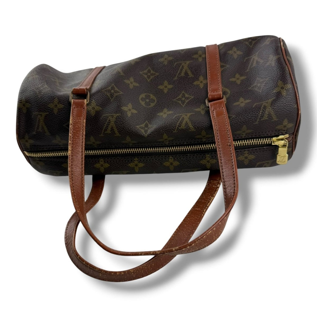 Louis Vuitton Vintage Brown Monogram Papillon 30 Handbag - Lux Central