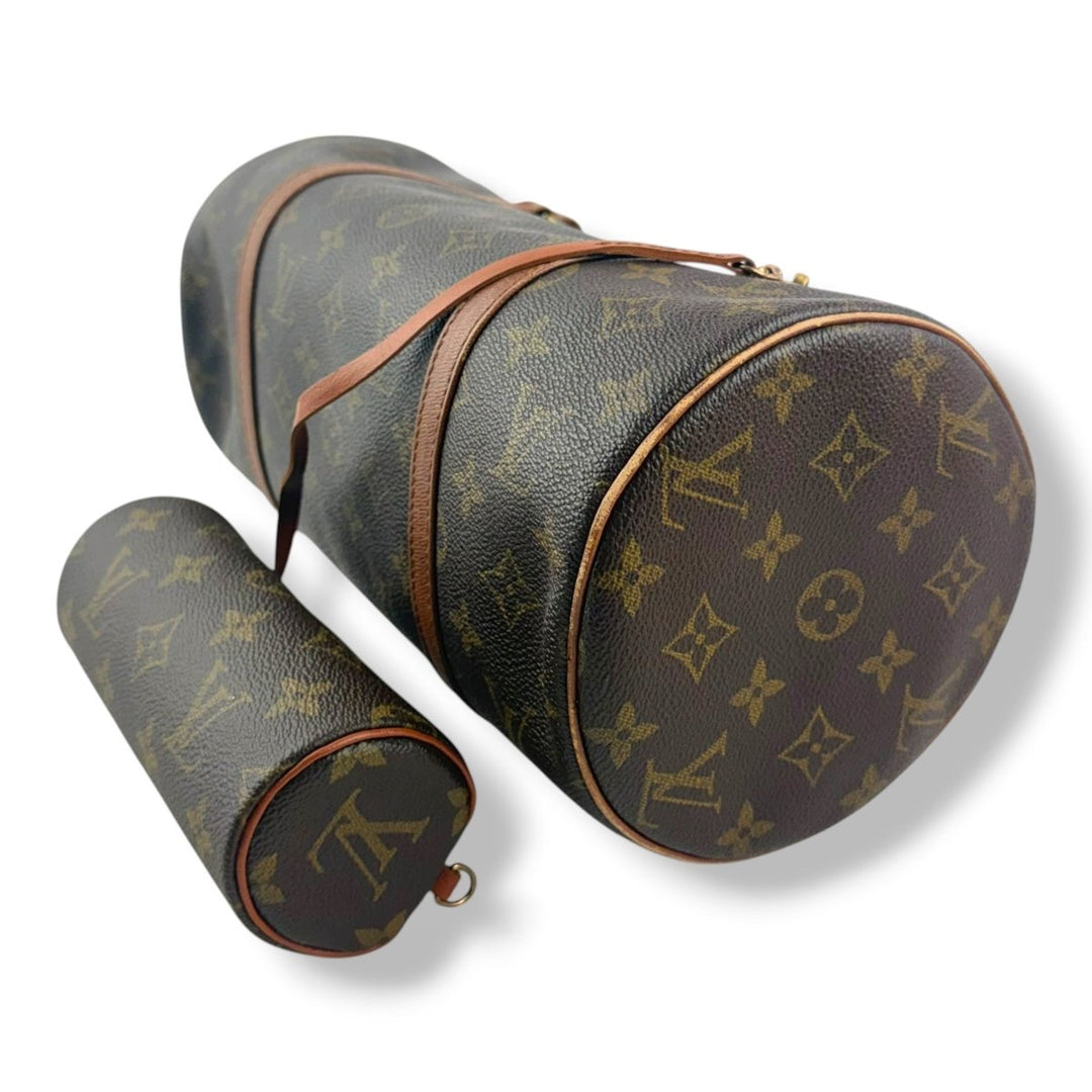 Louis Vuitton Vintage Brown Monogram Papillon 30 Handbag Set - Lux Central