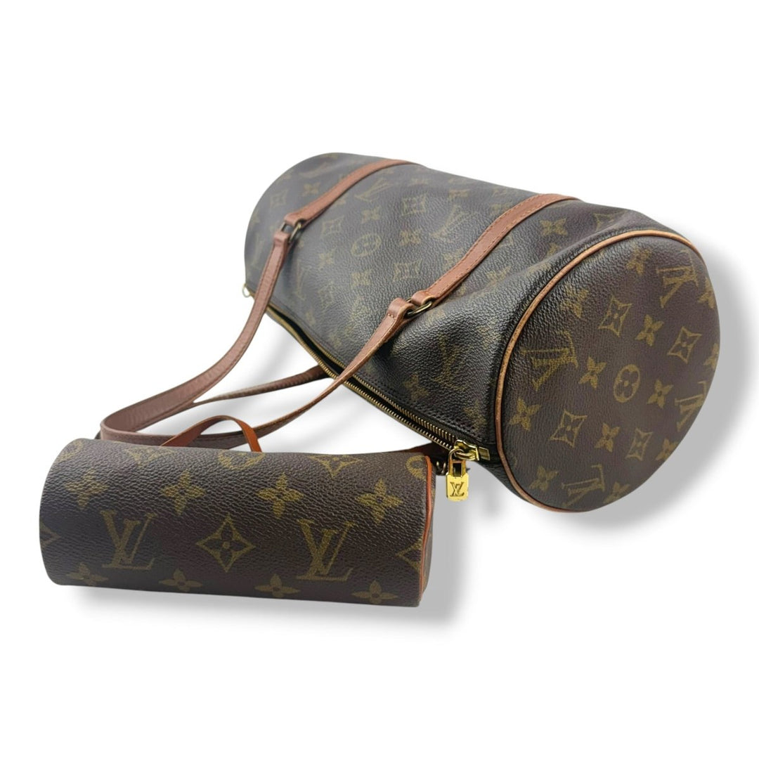 Louis Vuitton Vintage Brown Monogram Papillon 30 Handbag Set - Lux Central