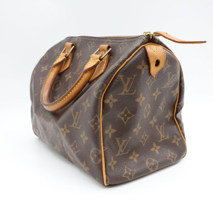Louis Vuitton Vintage Brown Monogram Speedy 25 Handbag - Lux Central