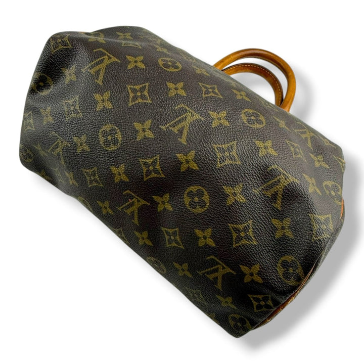 Louis Vuitton Vintage Brown Monogram Speedy 25 Handbag - Lux Central
