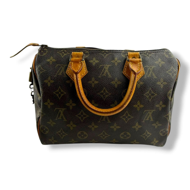 Louis Vuitton Vintage Brown Monogram Speedy 25 Handbag - Lux Central