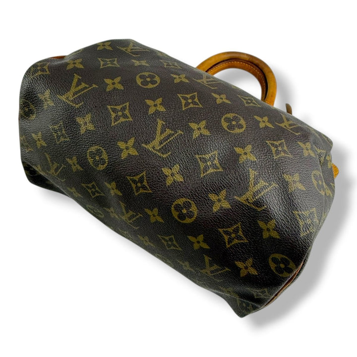 Louis Vuitton Vintage Brown Monogram Speedy 25 Handbag - Lux Central