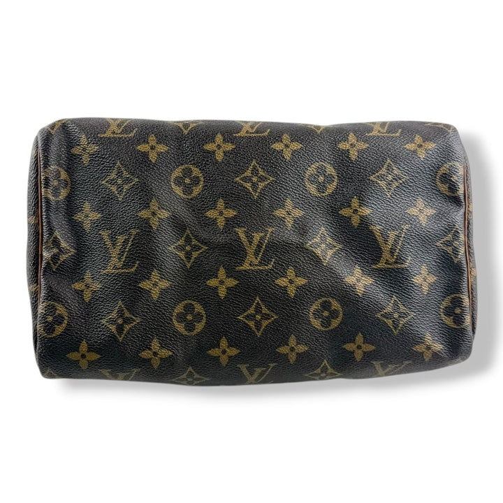 Louis Vuitton Vintage Brown Monogram Speedy 25 Handbag - Lux Central