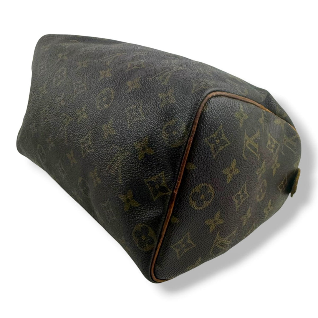 Louis Vuitton Vintage Brown Monogram Speedy 25 Handbag - Lux Central