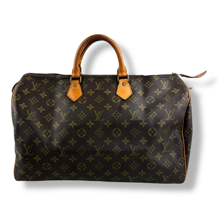 Louis Vuitton Vintage Brown Monogram Speedy 40 Handbag - Lux Central