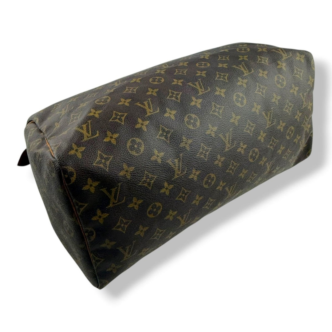Louis Vuitton Vintage Brown Monogram Speedy 40 Handbag - Lux Central