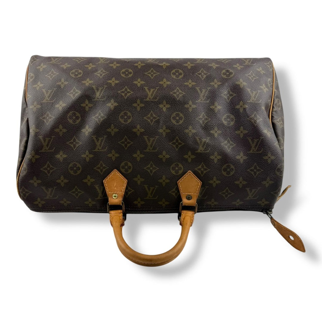 Louis Vuitton Vintage Brown Monogram Speedy 40 Handbag - Lux Central