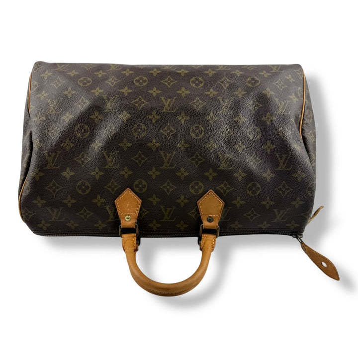 Louis Vuitton Vintage Brown Monogram Speedy 40 Handbag - Lux Central