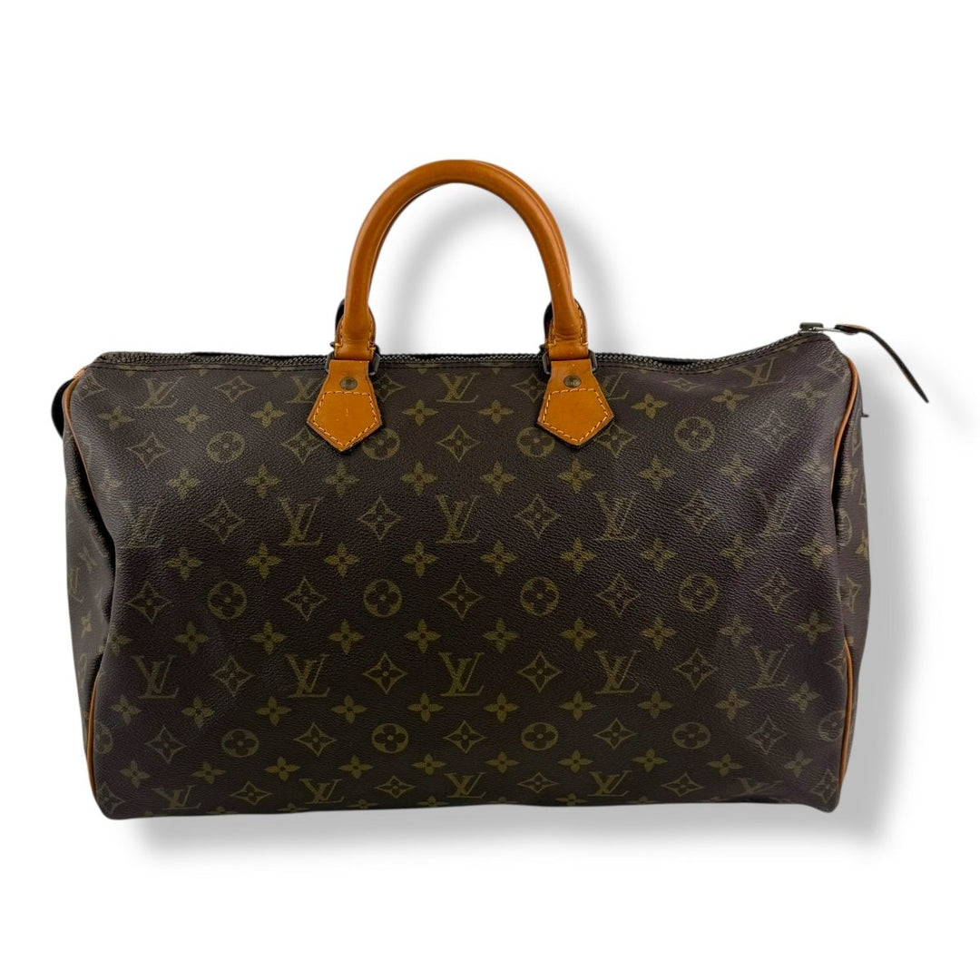 Louis Vuitton Vintage Brown Monogram Speedy 40 Handbag - Lux Central