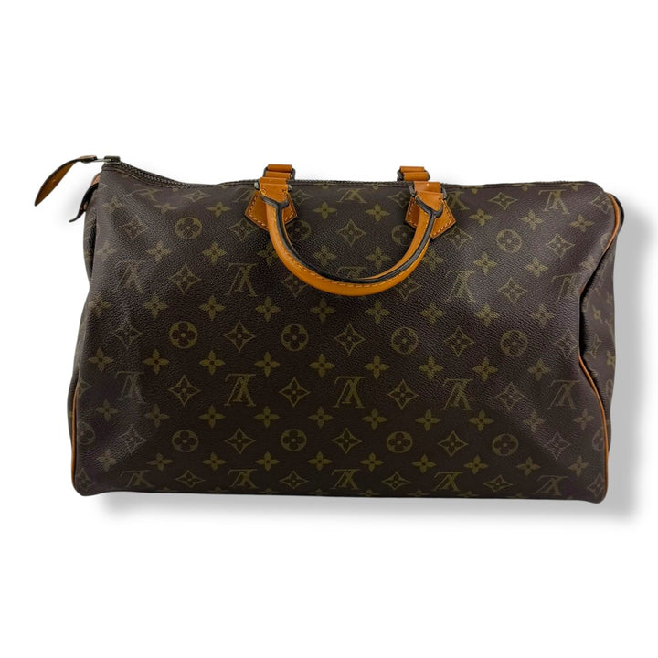 Louis Vuitton Vintage Brown Monogram Speedy 40 Handbag - Lux Central