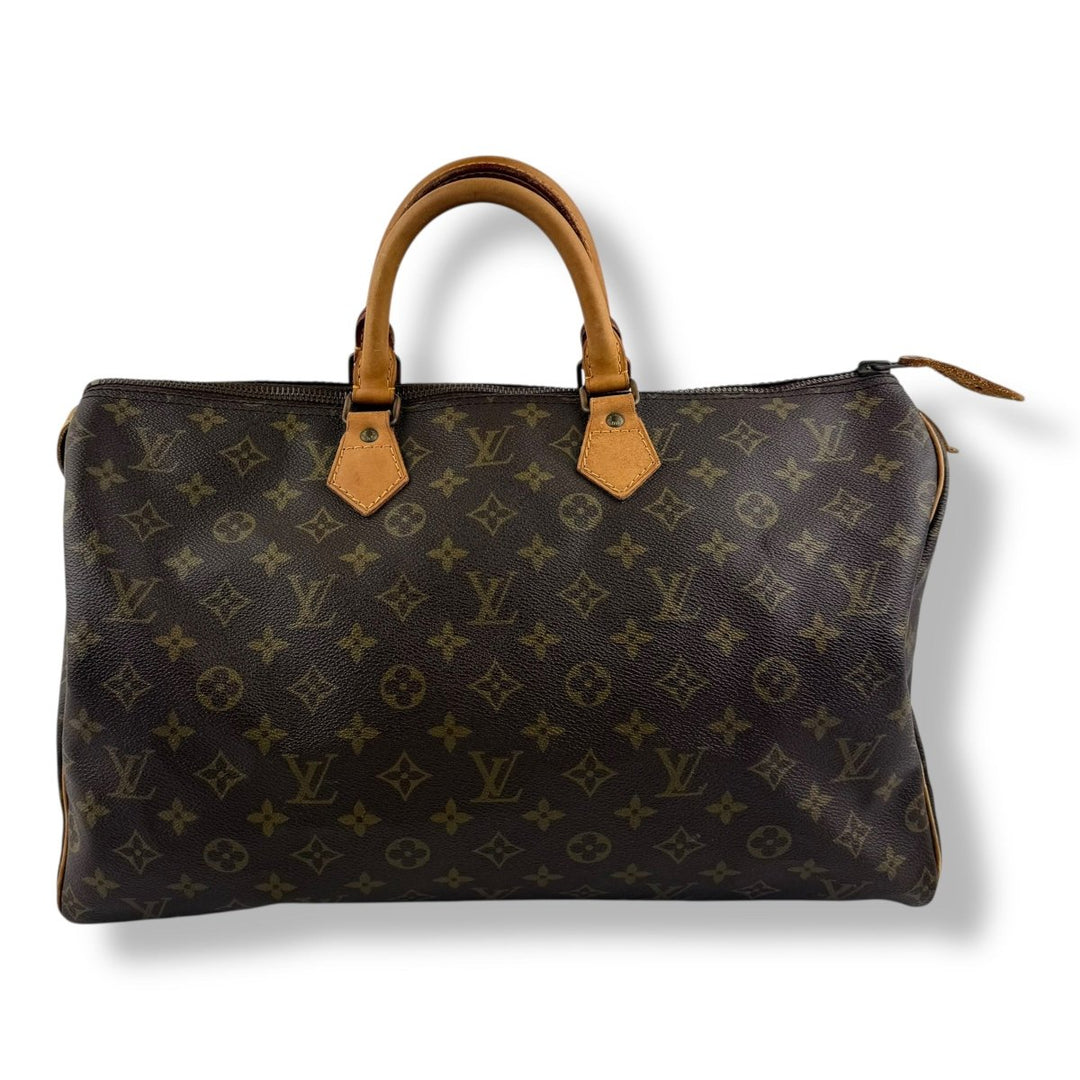 Louis Vuitton Vintage Brown Monogram Speedy 40 Handbag - Lux Central