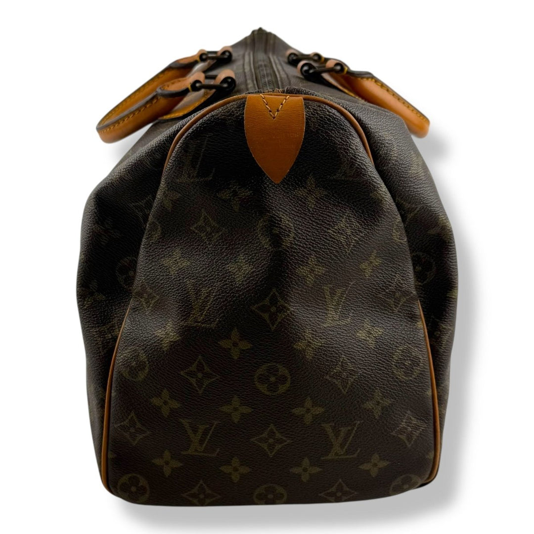 Louis Vuitton Vintage Brown Monogram Speedy 40 Handbag - Lux Central