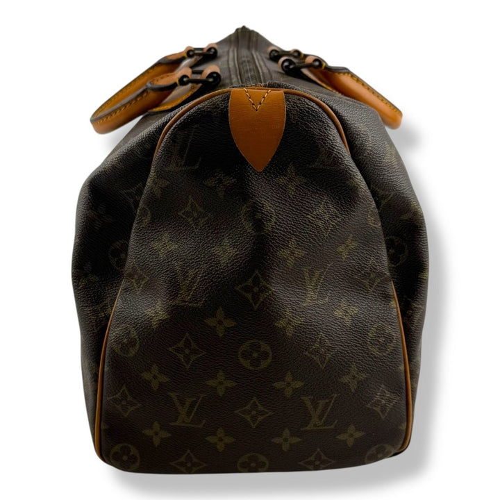 Louis Vuitton Vintage Brown Monogram Speedy 40 Handbag - Lux Central