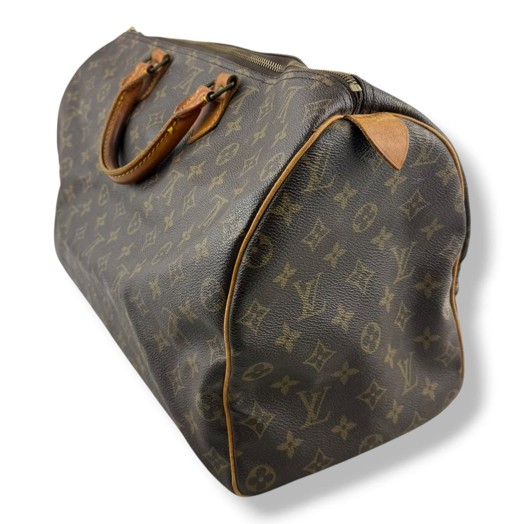 Louis Vuitton Vintage Brown Monogram Speedy 40 Handbag - Lux Central