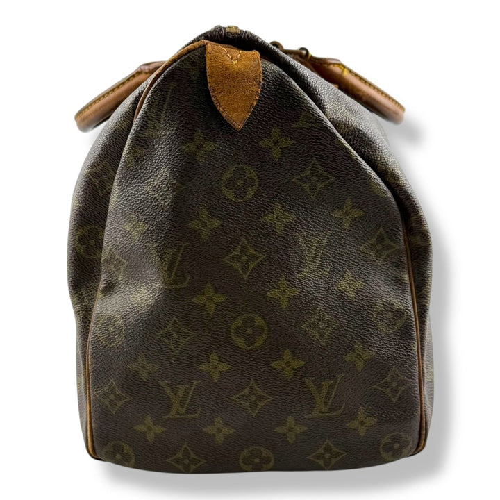 Louis Vuitton Vintage Brown Monogram Speedy 40 Handbag - Lux Central