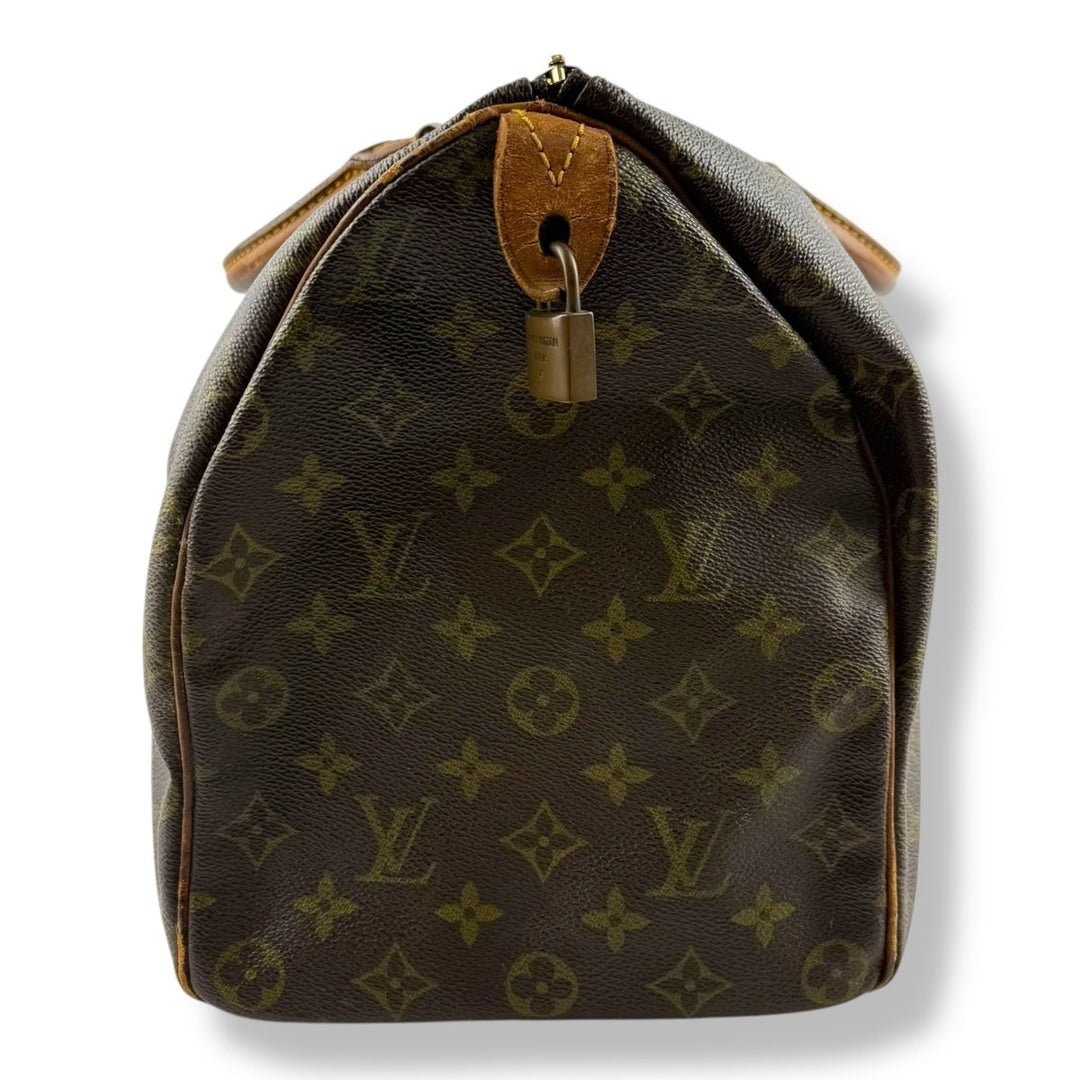 Louis Vuitton Vintage Brown Monogram Speedy 40 Handbag - Lux Central