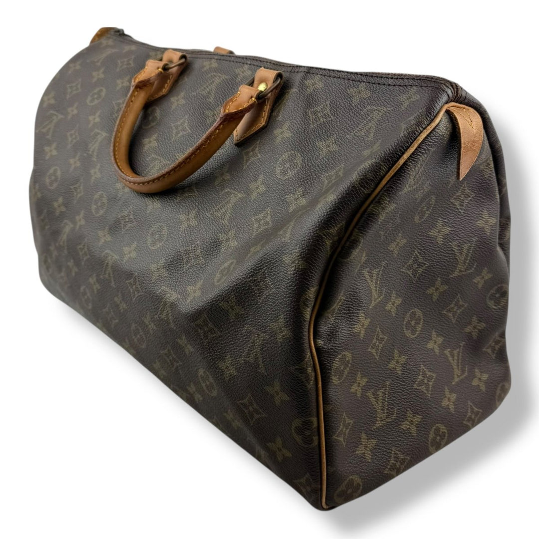 Louis Vuitton Vintage Brown Monogram Speedy 40 Handbag - Lux Central